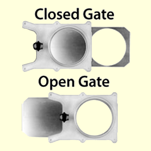 SELF CLEANING BLAST GATE